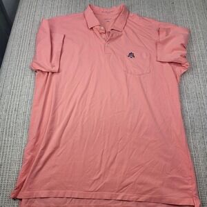 B. Draddy Polo Shirt Mens XL Pink Pocket Cotton Jersey Short Sleeve Golf Casual